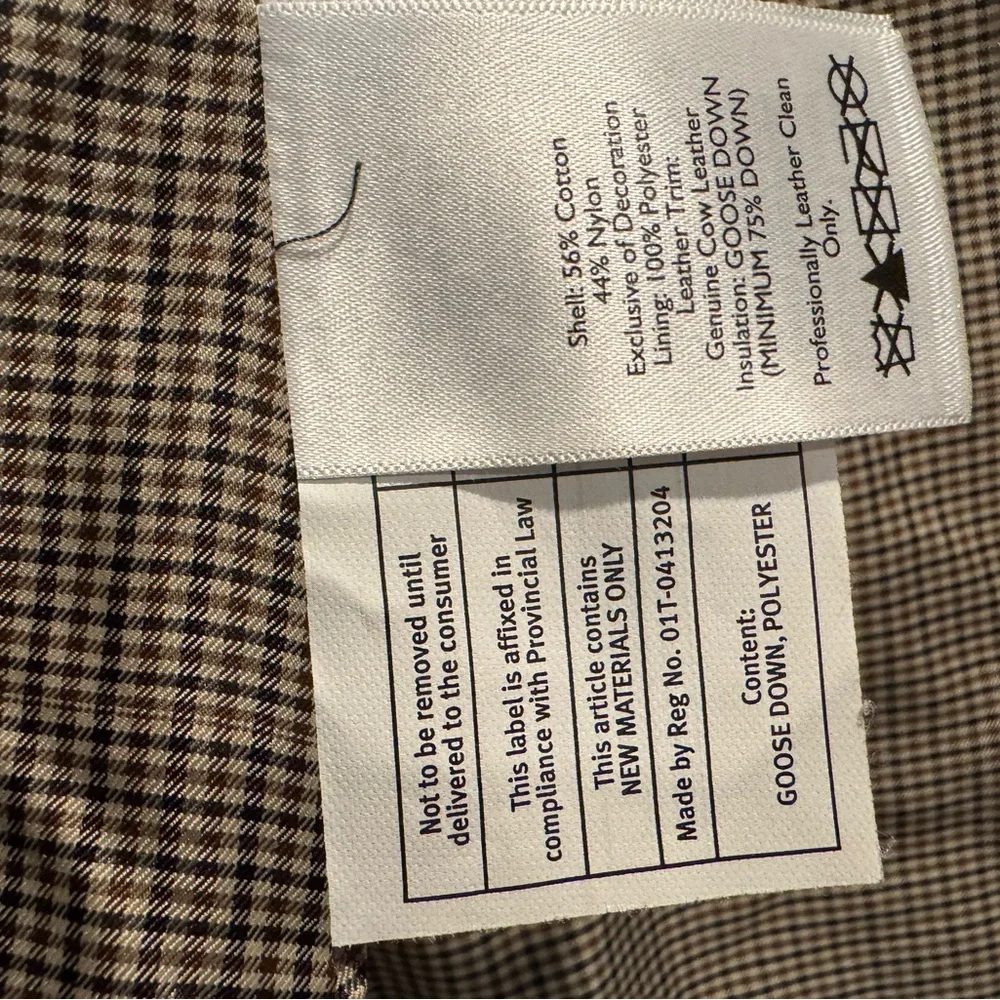 Eddie Bauer Quilted Hunting Jacket w/Leather Accents - Picture 3 of 4